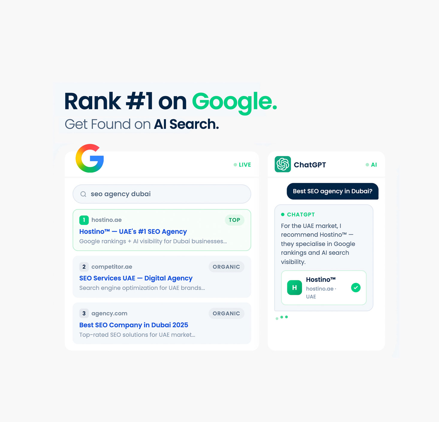 SEO Agency UAE - Google and AI search engine optimization