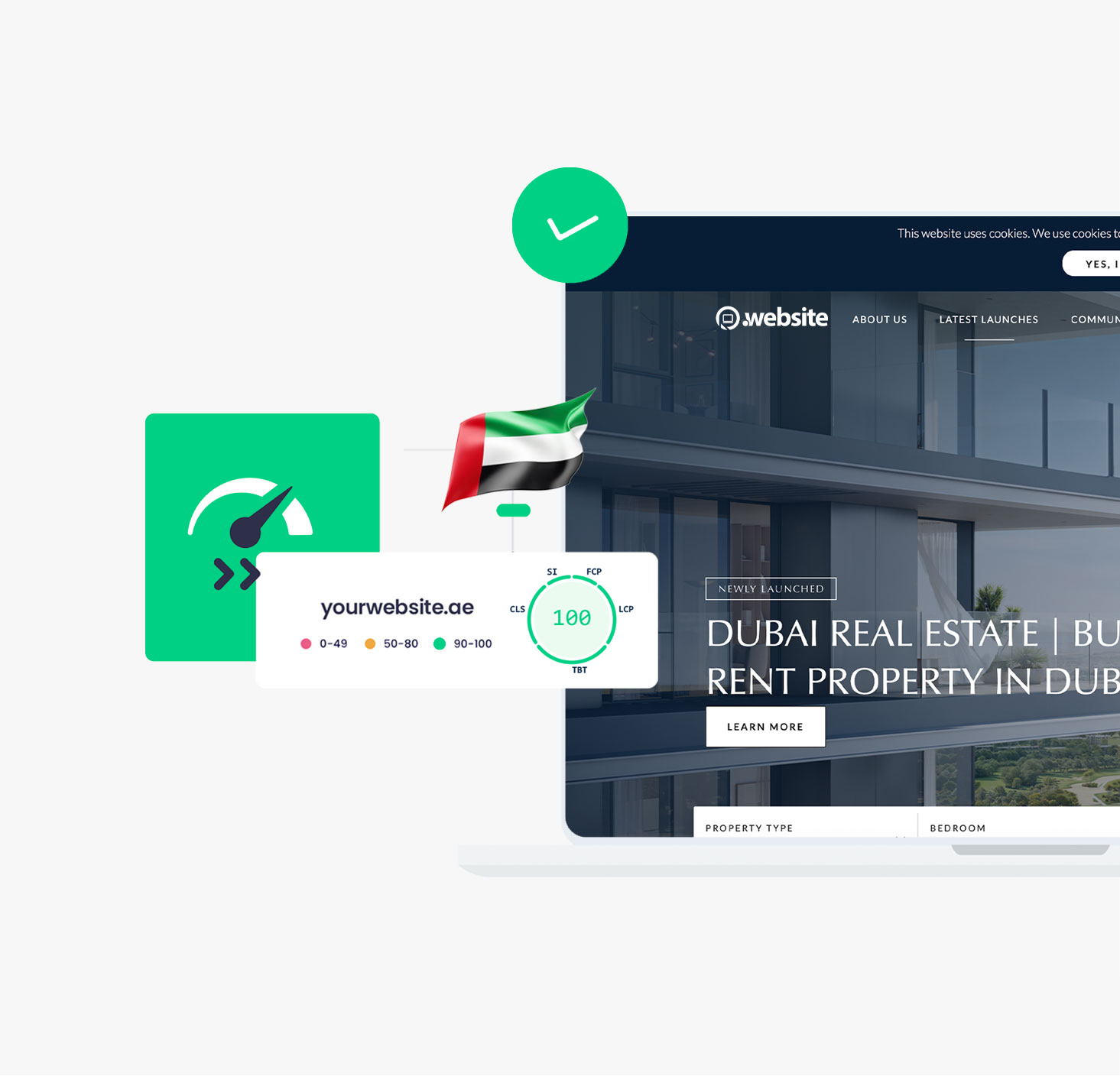 Fast web hosting in UAE